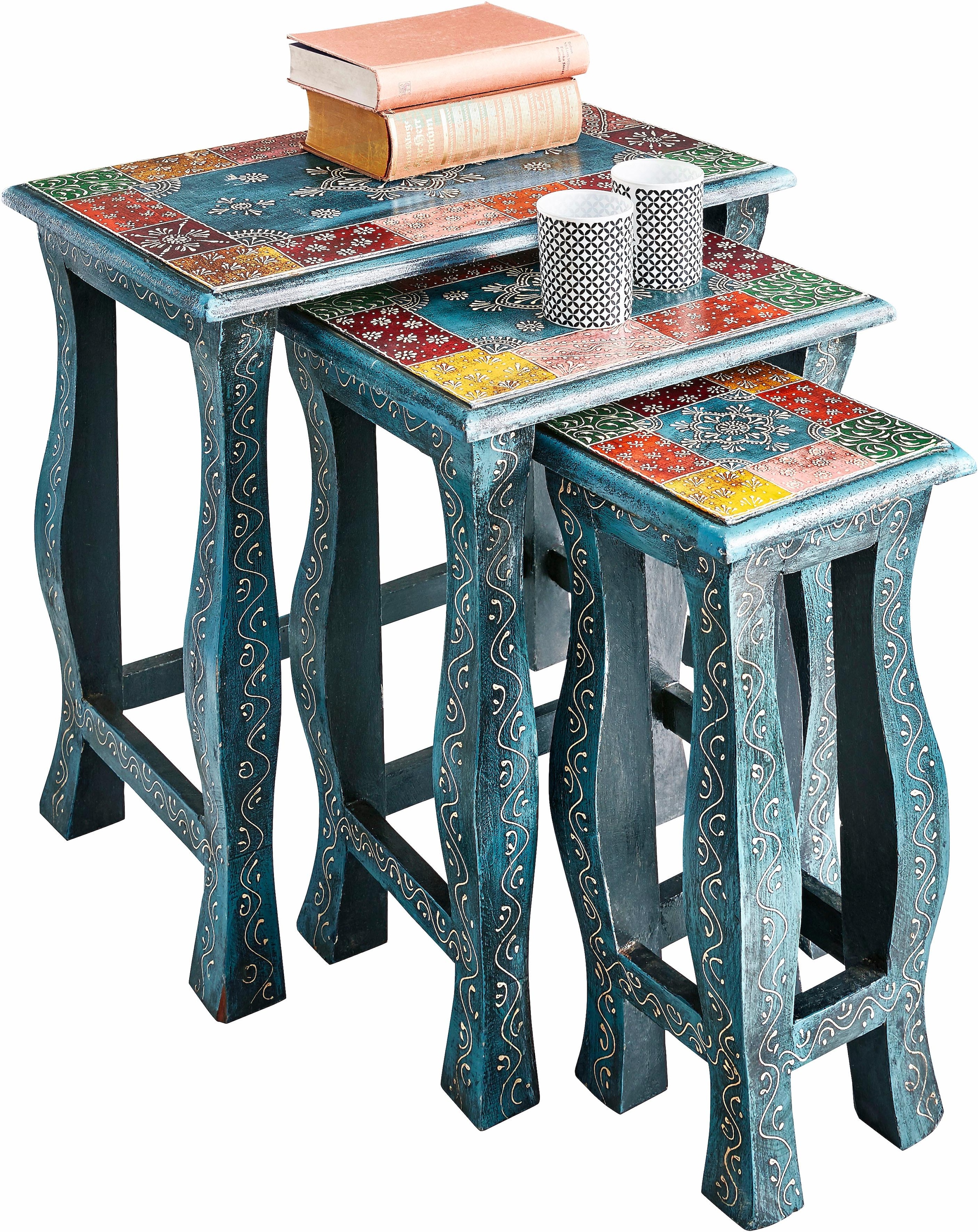 Home affaire Beistelltisch »Vivek« Set, 3 Stk. tlg.