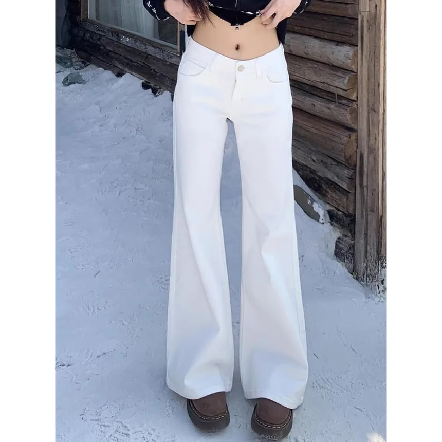 Litoya - Lage taille wijde jeans
