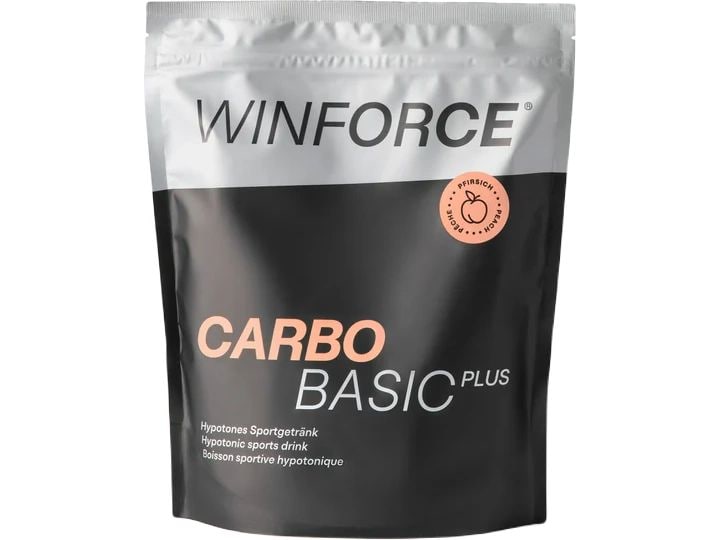 WINFORCE Pulver Carbo Basic Plus Pfirsich, 900 g Hypotonisches Sportgetränkepulver