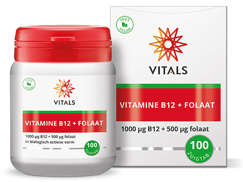 Vitals Vitamine B12 met Folaat 100 tabletten