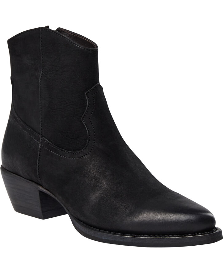 Billi Bi Kort støvle - A14745 Black nubuk 40
