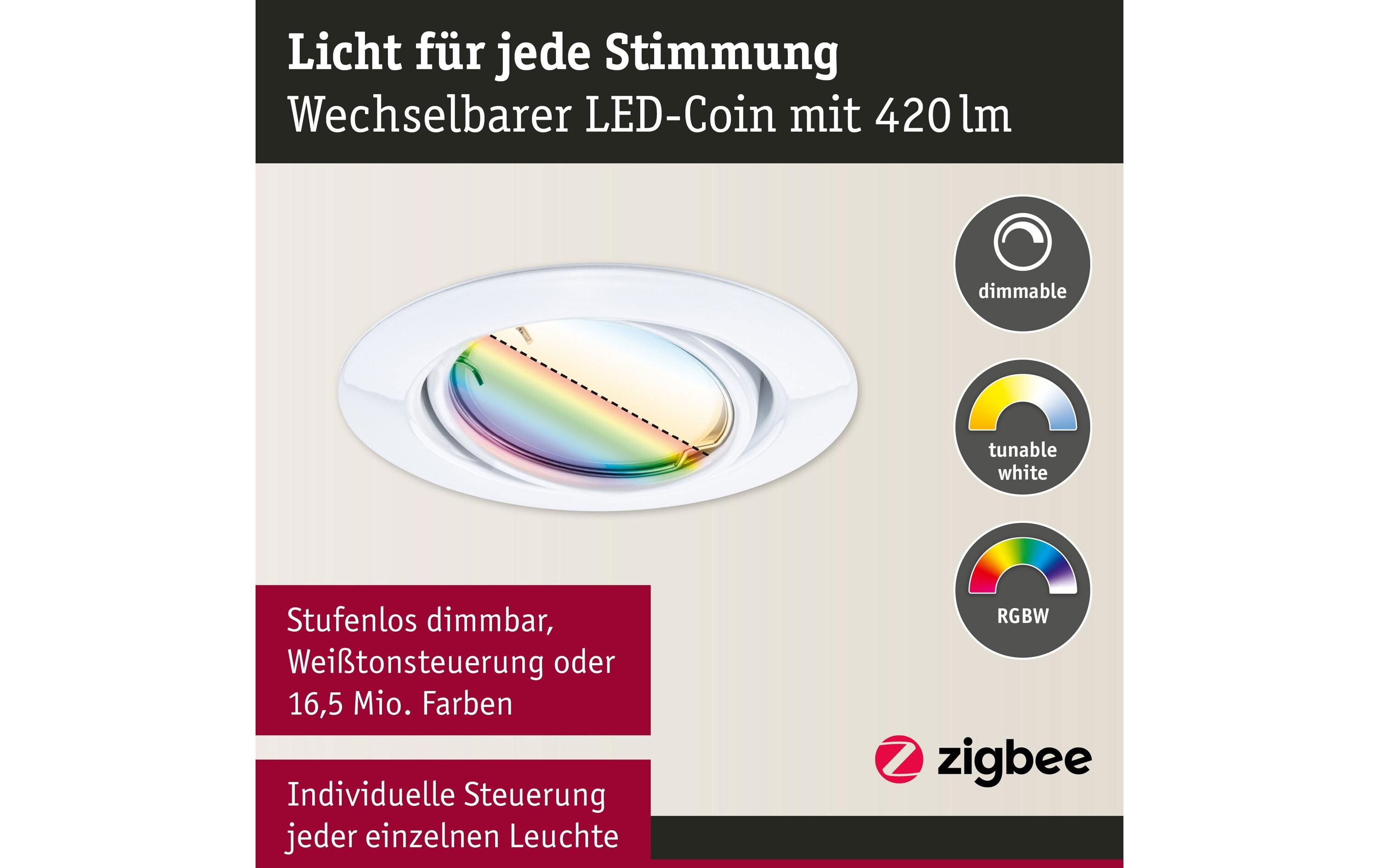 Einbauleuchte Base Zigbee 3.0LED-Einbauleuchte