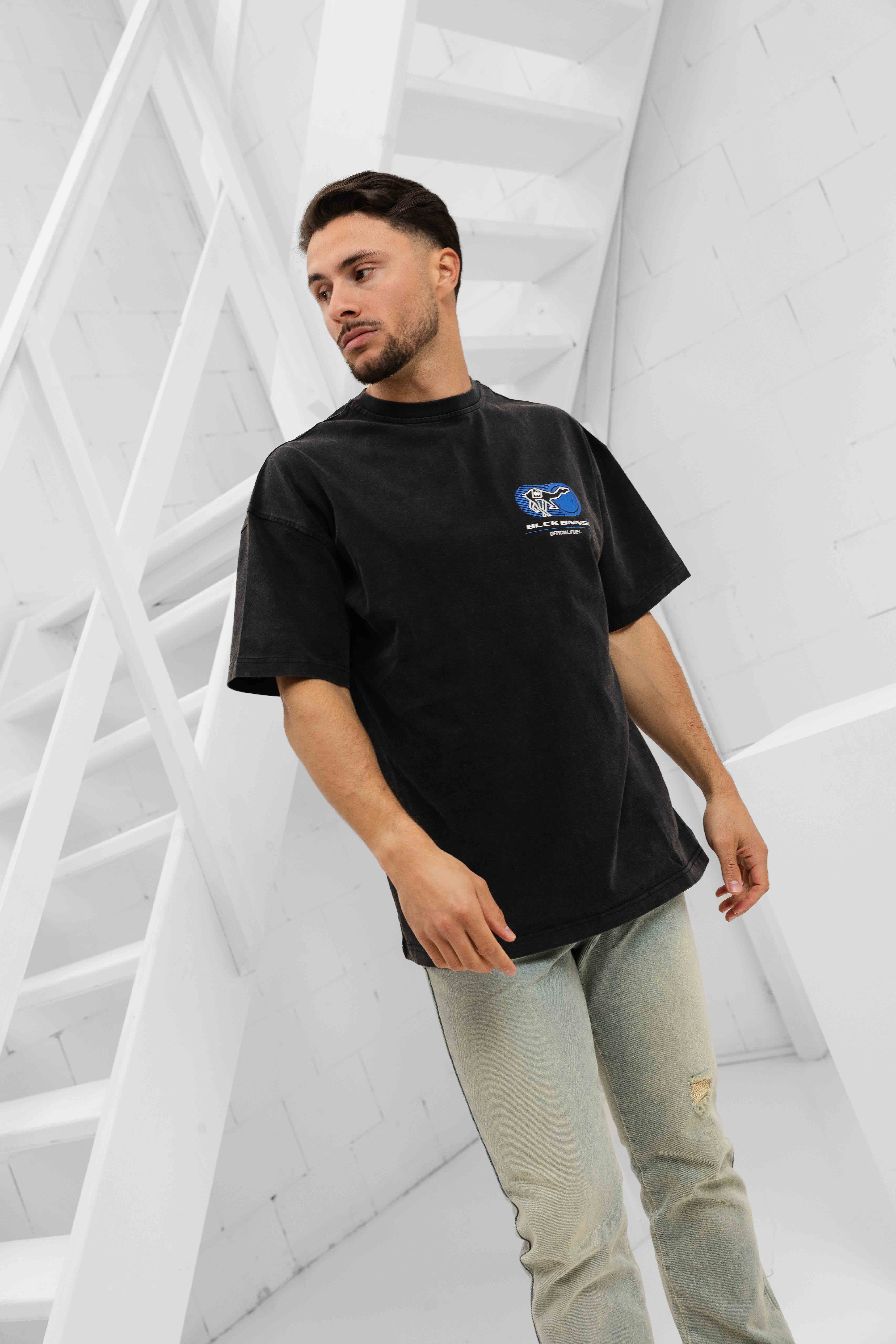 Black Bananas Desert Race T-Shirt Heren Zwart