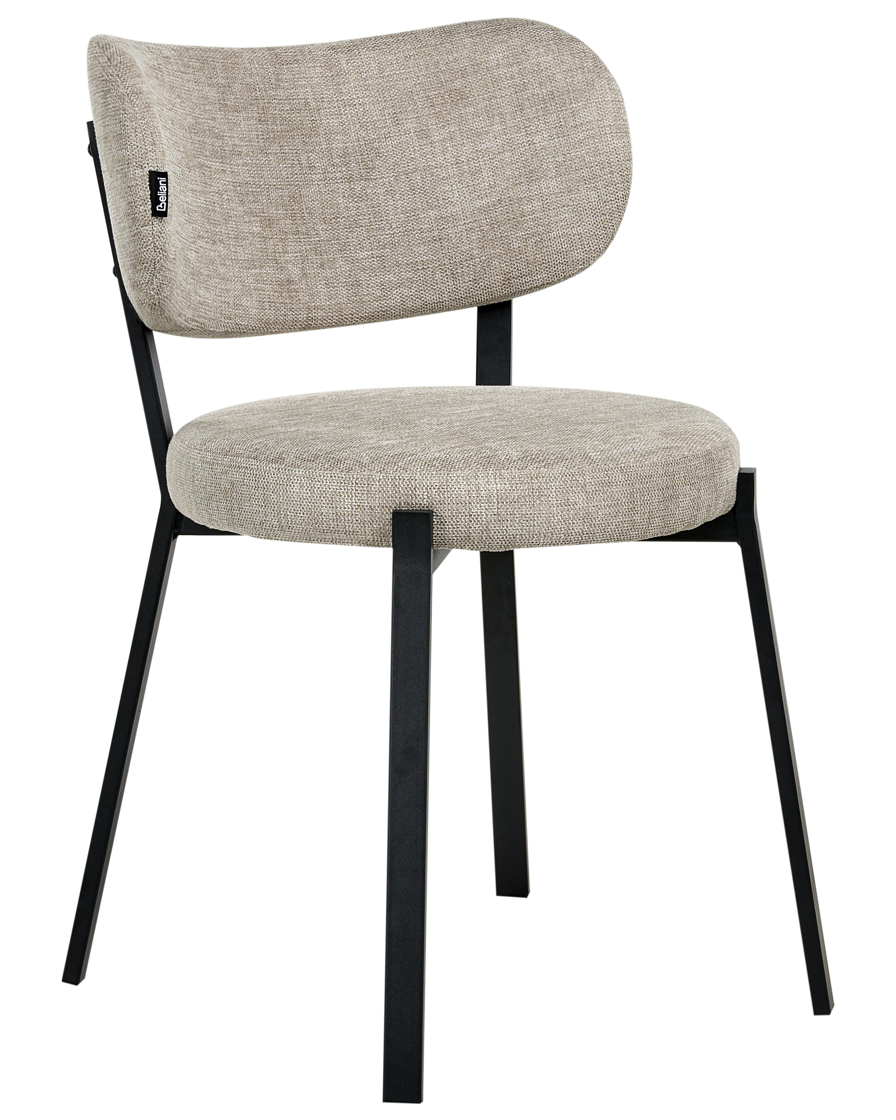 Set van 2 eetkamerstoelen BRONTE Stof Beige