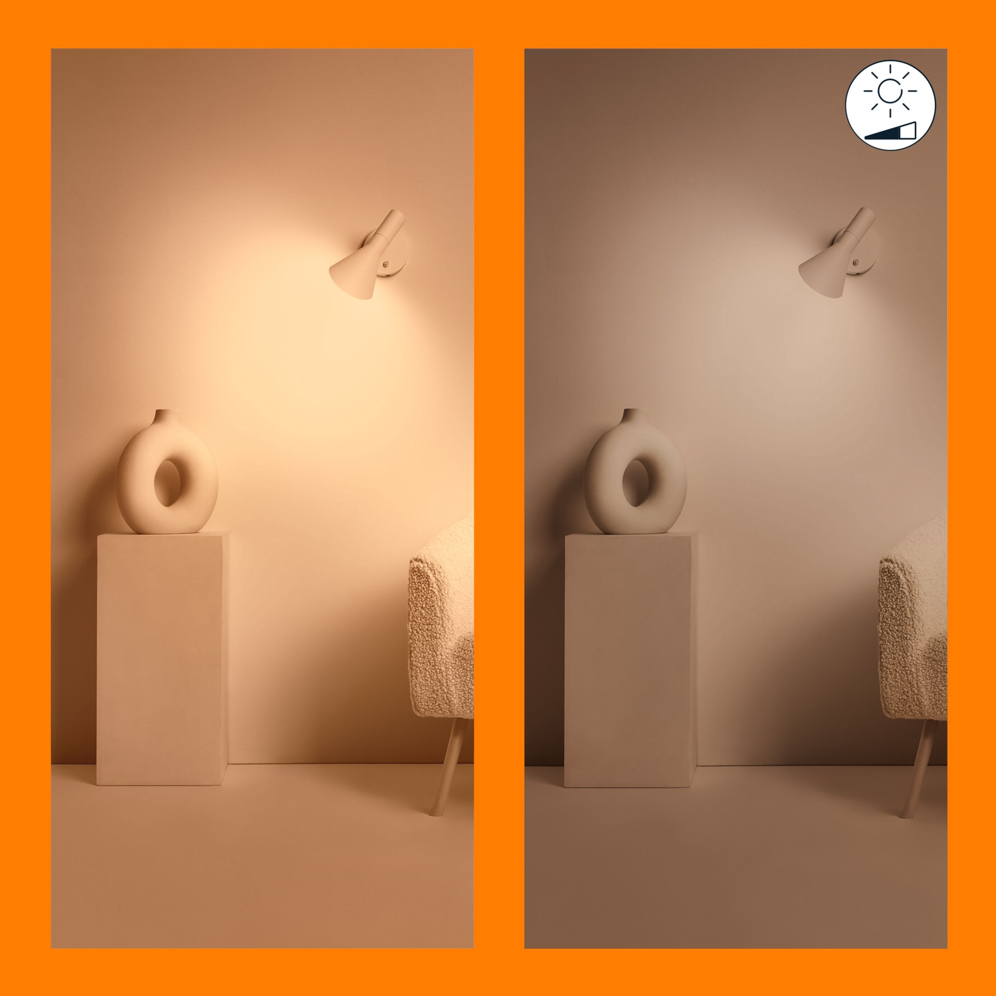 WiZ Varmhvit C37 Smart LED-pære E14 470 lm