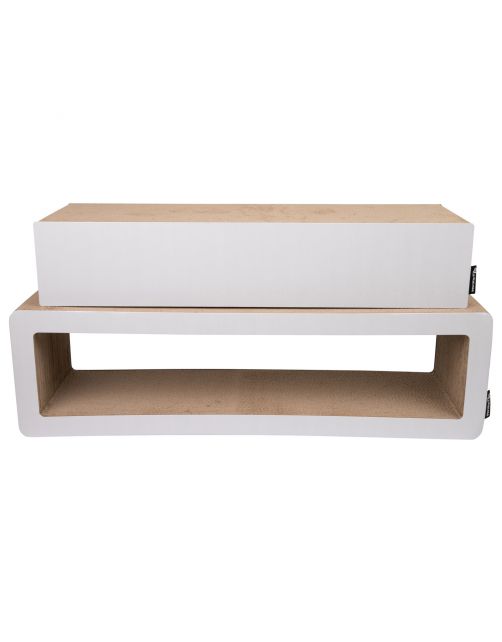 District 70 Stretch - Kattenspeelgoed - 24 x 84 x 24 cm Wit