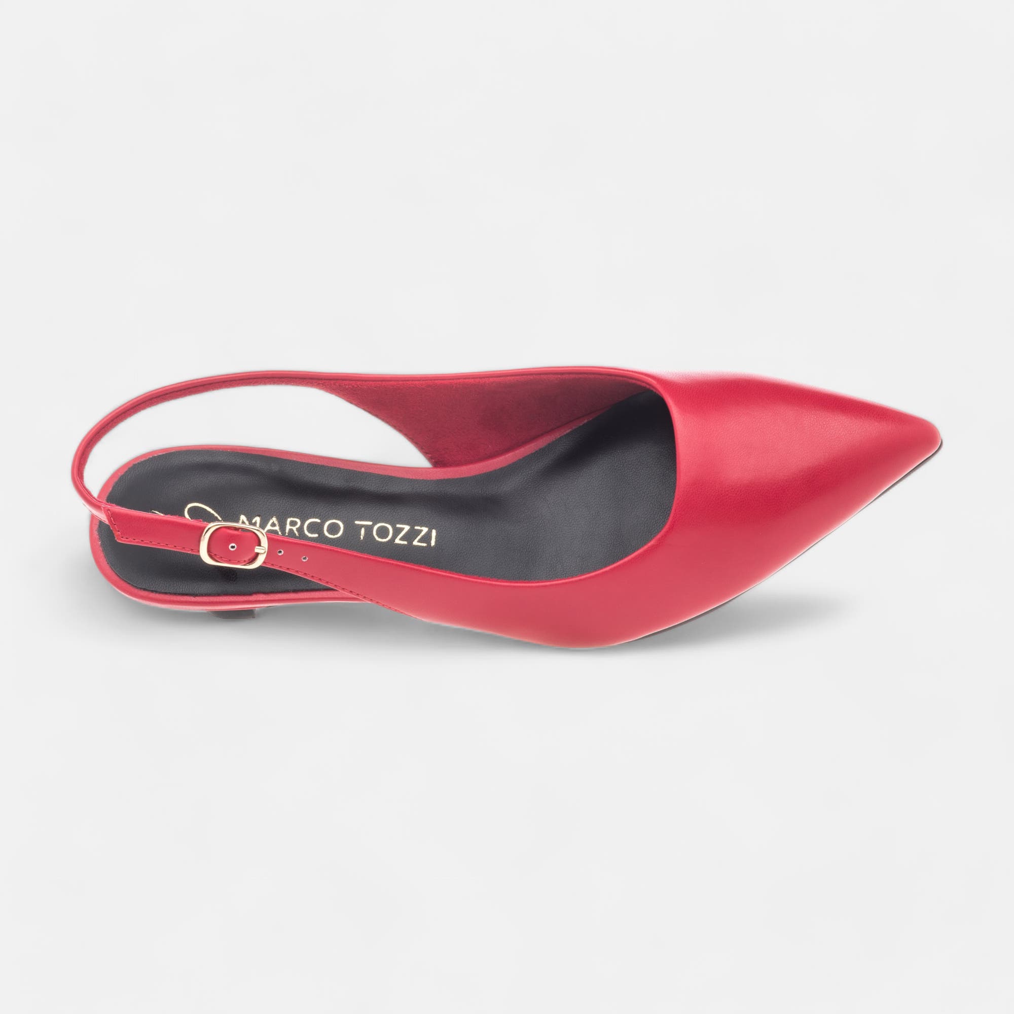 Escarpins avec bride arrière Femme rouge
