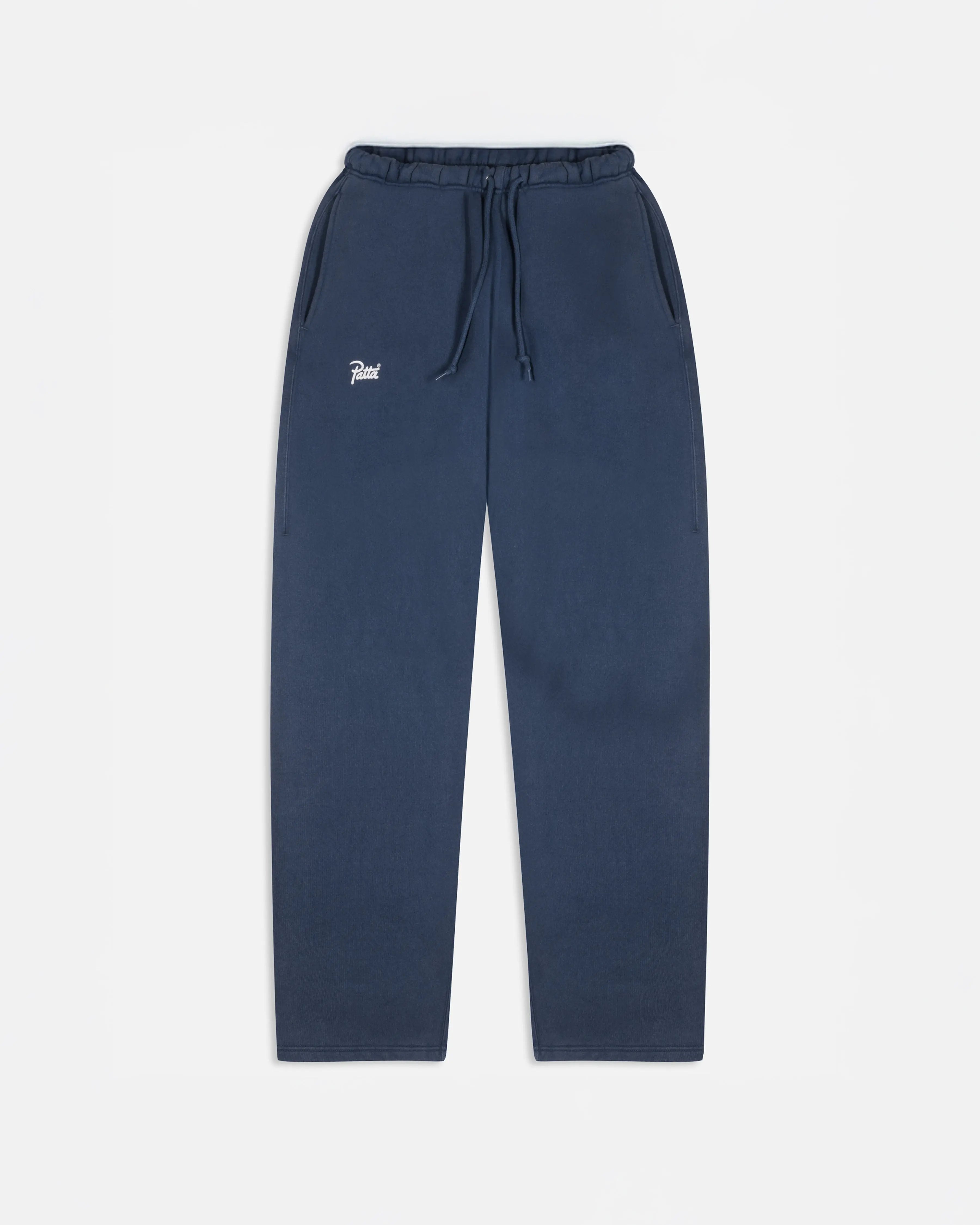 Patta Classic Acid Washed Straight Leg Jogging Pants (Estate Blue)