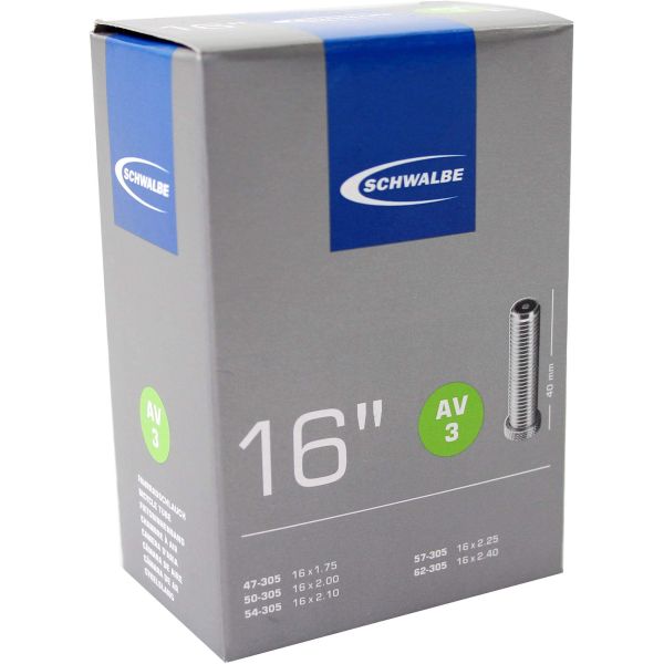 Schwalbe Cykelslange 16 x 1.75-2.40, Autoventil (AV3)