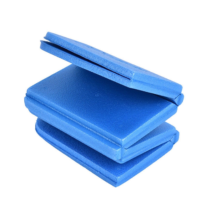 (385x275x8mm) Faltbares Thermo Outdoor Sitzkissen für Camping / Wandern / Festivals / Picknick / Stadion - Blau