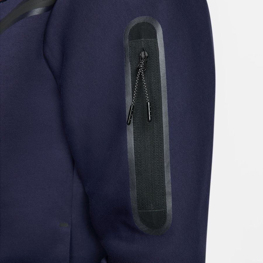 Paris Saint-Germain Sweat à Capuche NSW Tech Fleece FZ - Bleu/Gold Suede