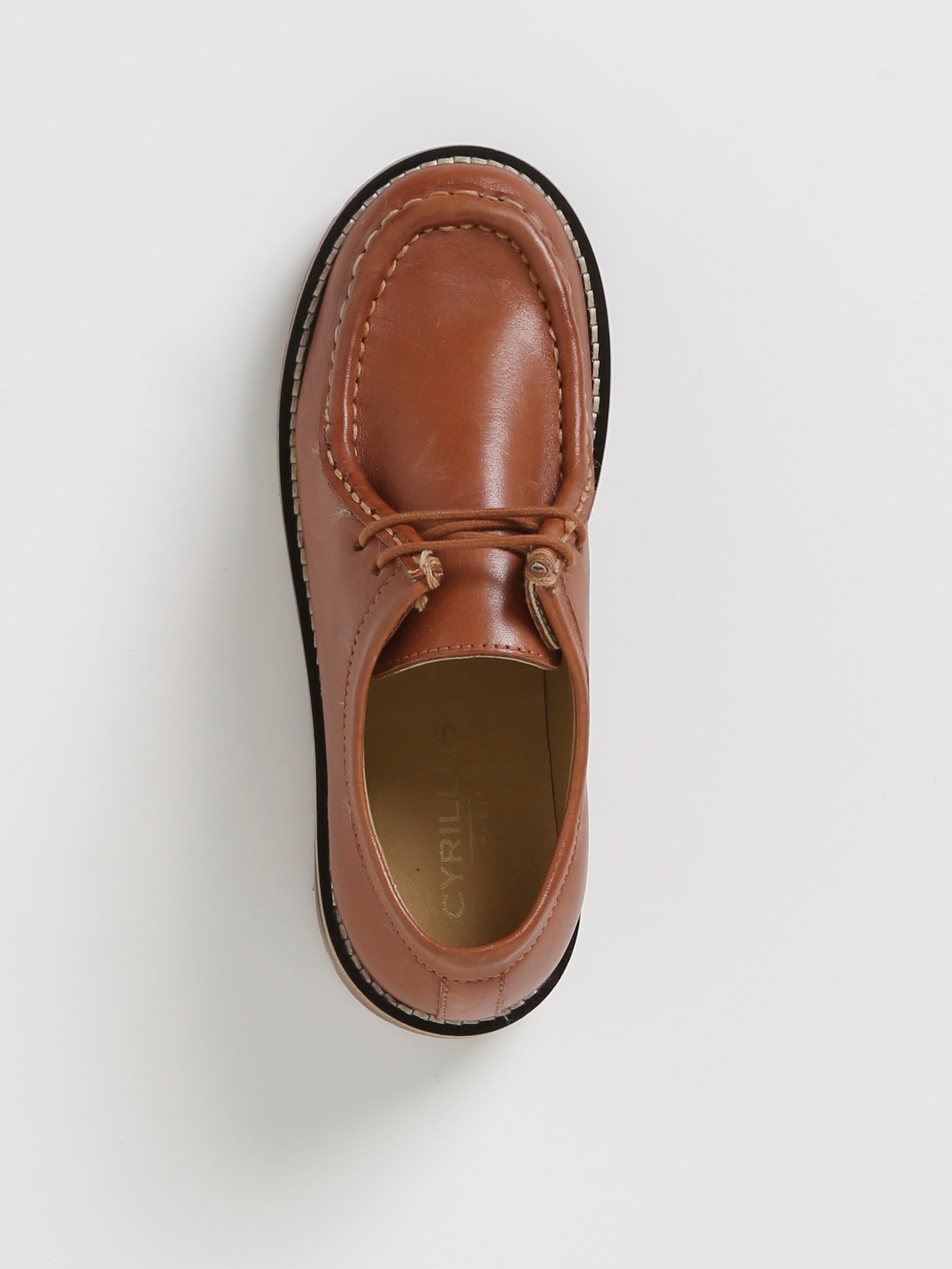 Derbies plateau Garçon en cuir