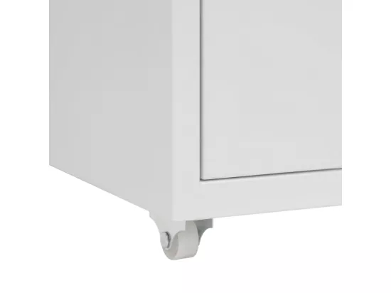 Classeur mobile Gris 28x41x69 cm Métal