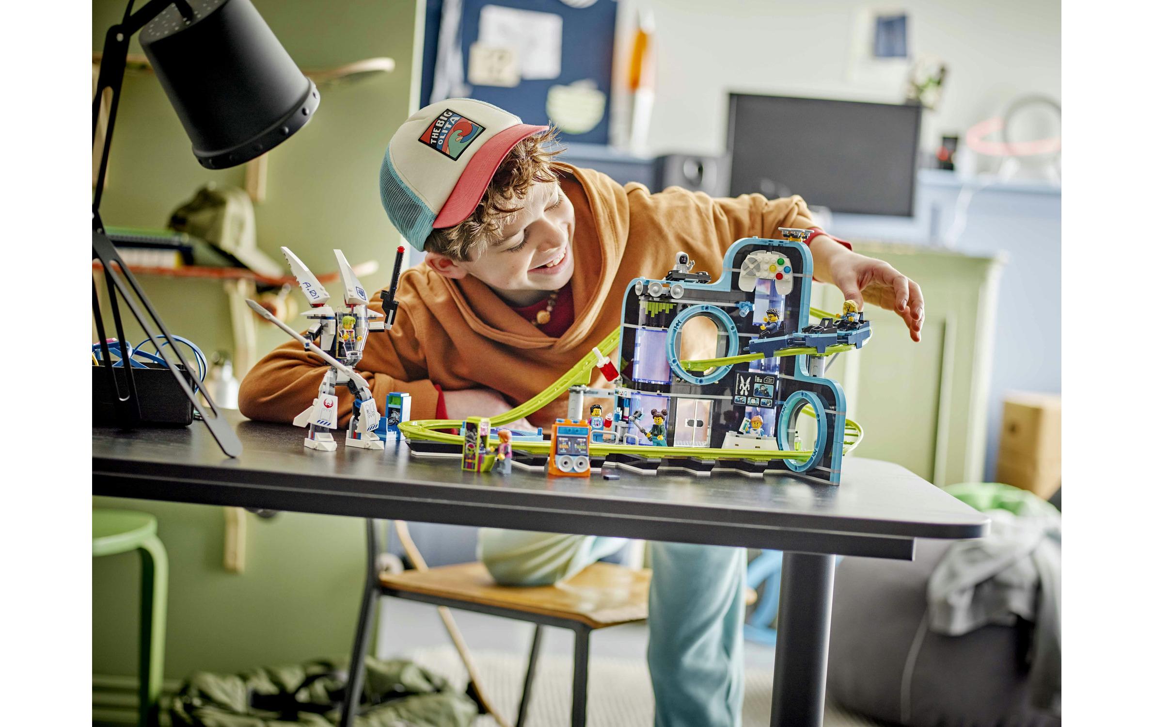 City Achterbahn mit Roboter-Mech 60421Abenteuer-Spielset mit vielen Details
