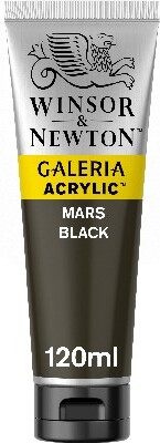 Winsor & Newton - Galeria Akrylmaling - Mars Black 120 ML