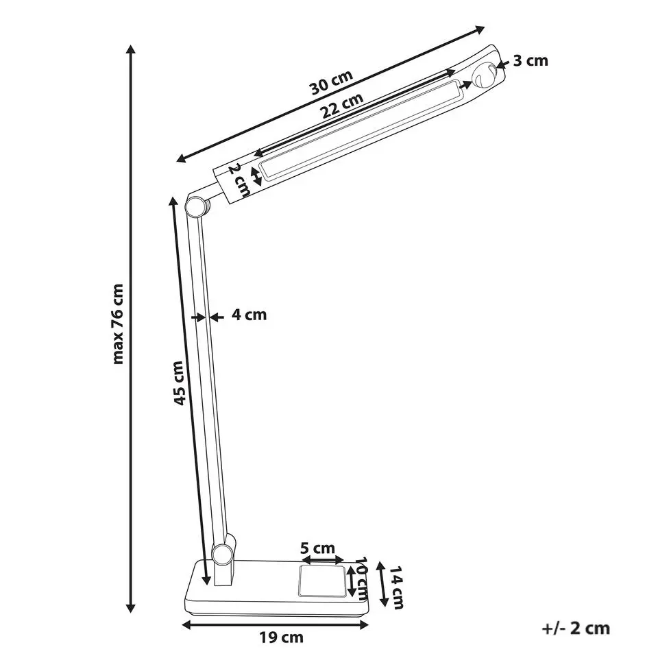 LEPUS - Bureaulamp LED - Wit - Synthetisch materiaal