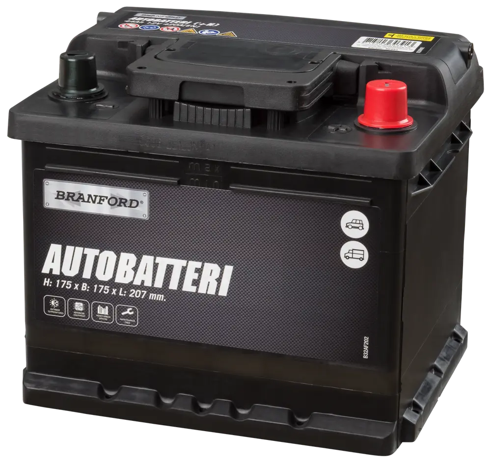 BRANFORD Autobatteri 44Ah +højre