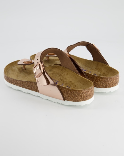 Birkenstock Gizeh Weichbettung Zehentrenner in Roségold