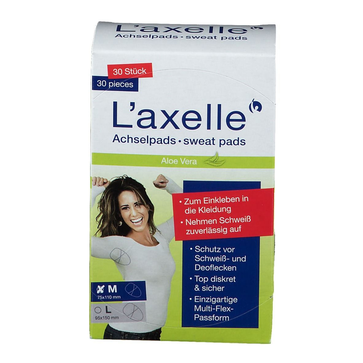 Laxelle Achselpads mit Aloe Vera Gr. M 75 x 110 cm