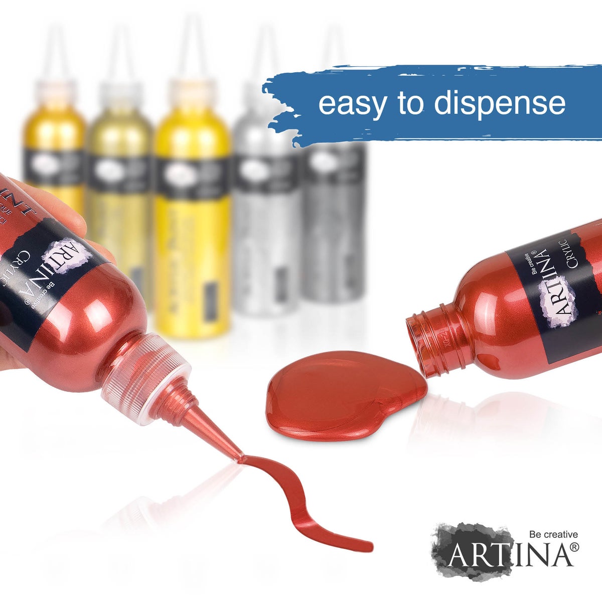 Artina Metallic Crylic acrylverfset 6x150 ml