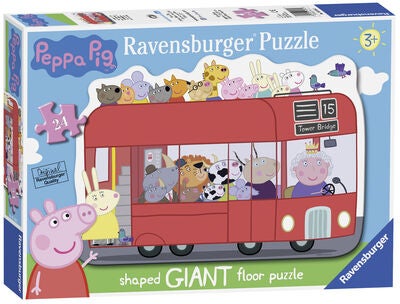 Ravensburger Gulvpuslespill Peppa Gris Buss, 24 Brikker