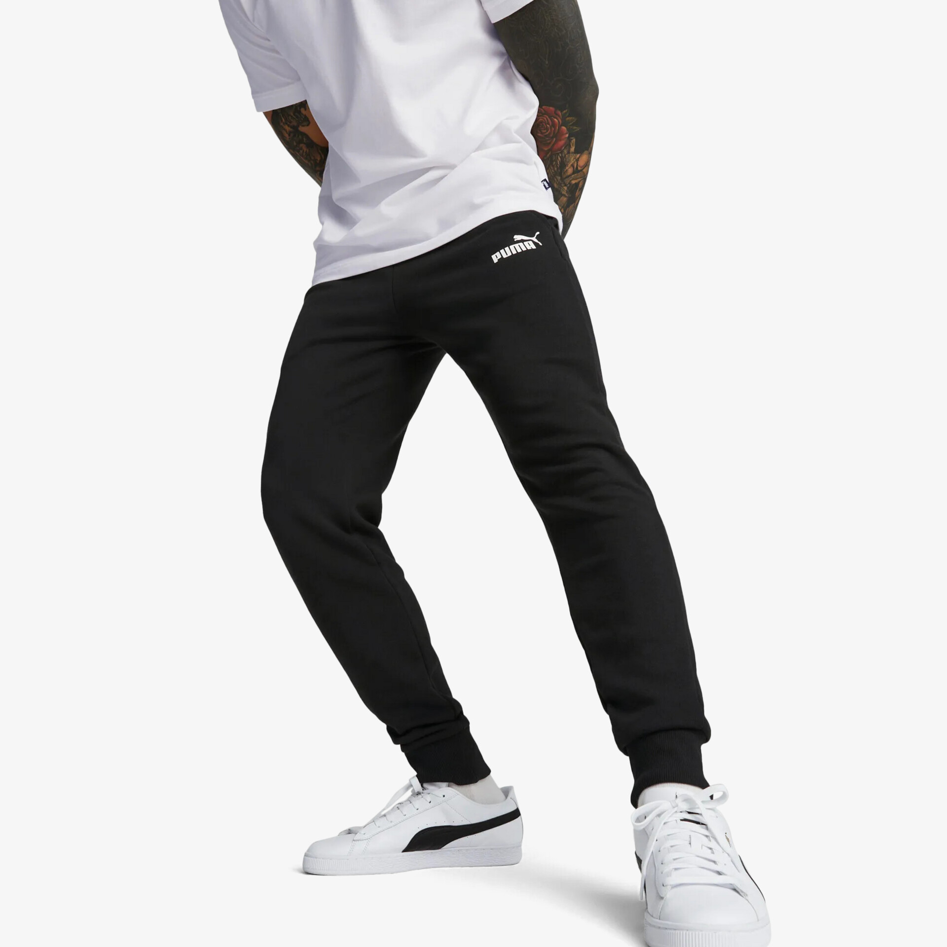 PUMA ESS Logo Herren Hosen schwarz