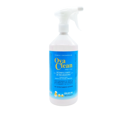 Desinfetante natural para incubadoras de ovos - OvaClean 250 ml - Limpa as cascas dos ovos e elimina germes da incubadora.