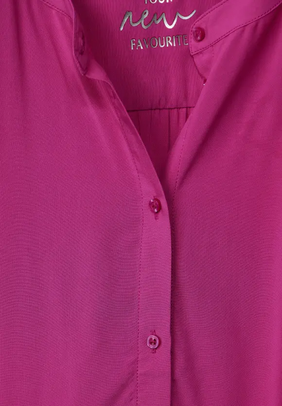 Viskosebluse mit Knopfleiste - bright cozy pink