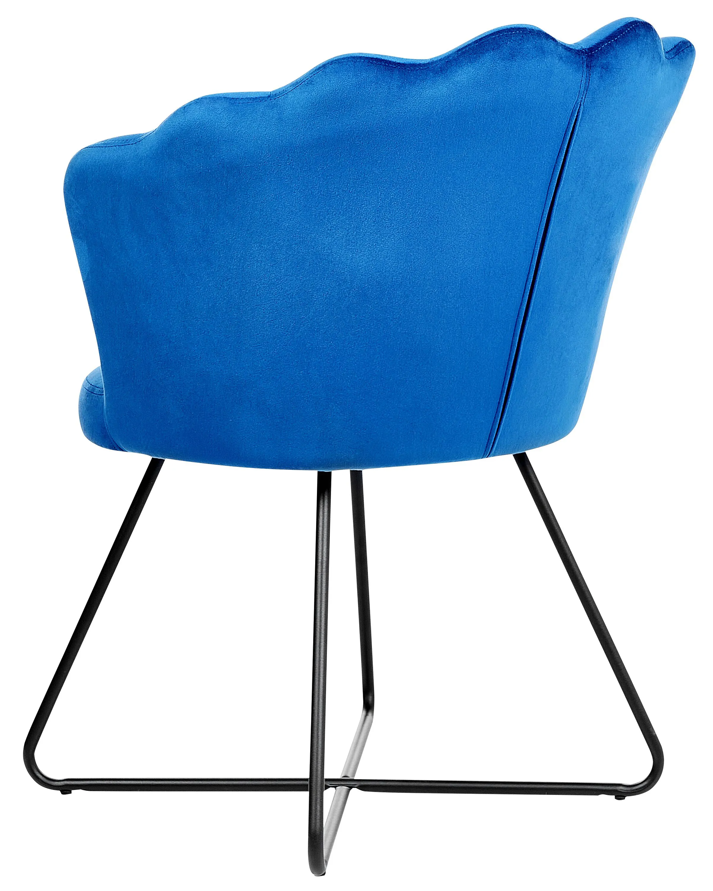 Fauteuil LOVELOCK Fluweel Marineblauw