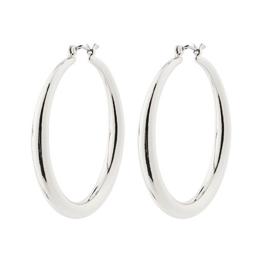 Pilgrim Priya Hoops, Silver Plated