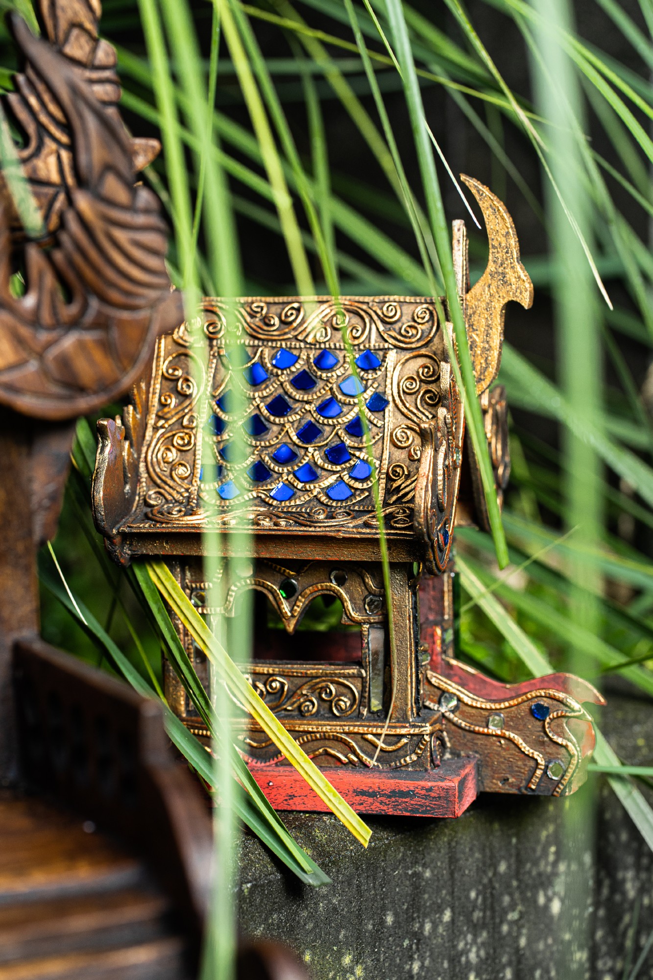 Geisterhäuschen thailändisch, gold, H 20 cm, L 16 cm, B 13,5 cm günstig bestellen