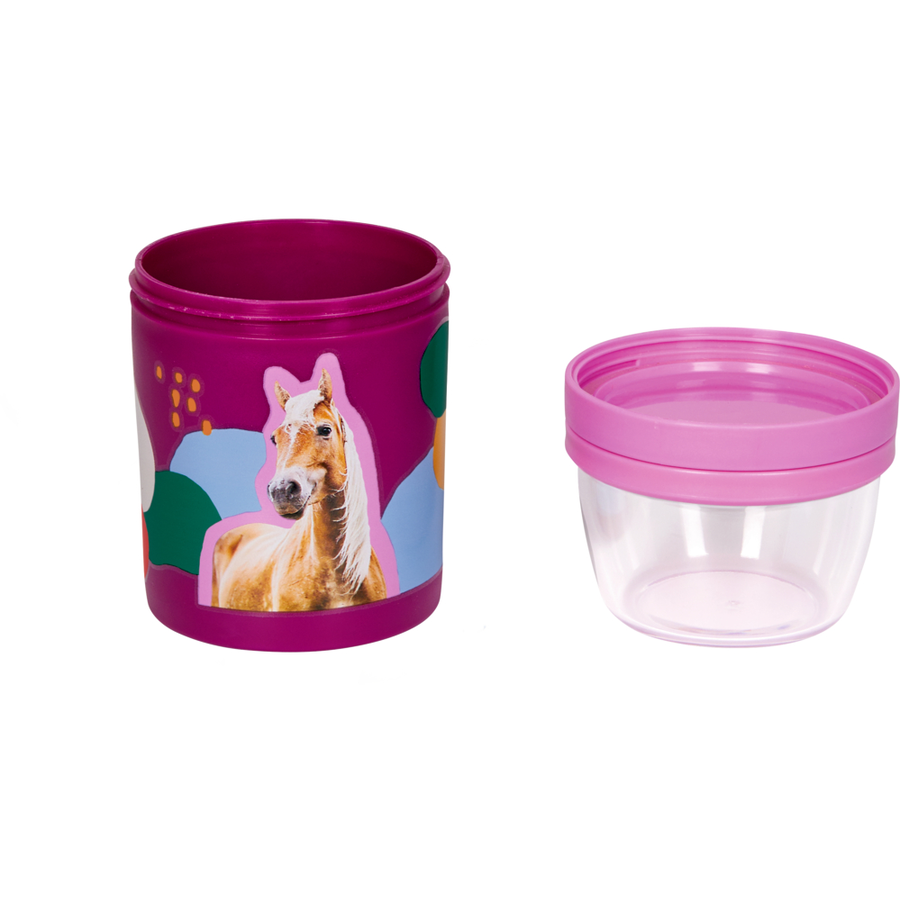 SPIEGELBURG COPPENRATH Müslibecher - I LOVE HORSES (fuchsia)