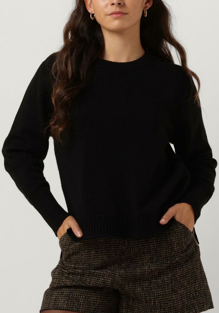 zwarte co'couture trui mero o knit