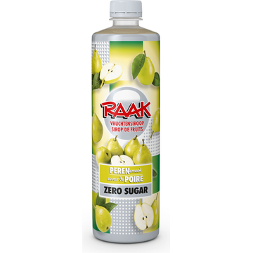 RAAK Vruchtensiroop Peer Zero Sugar 0,75 L