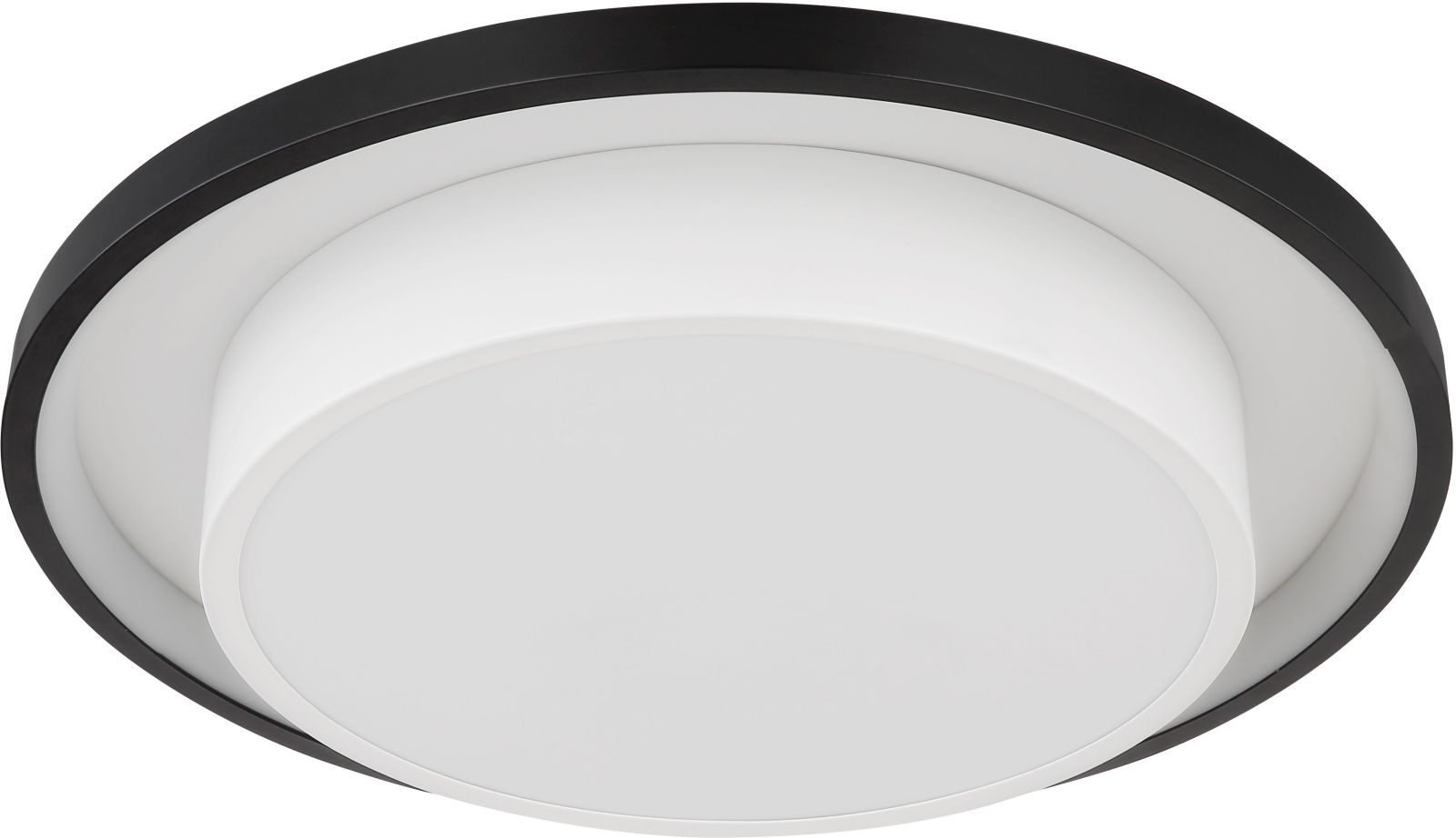 LED-Deckenleuchte MORGAN - schwarz-weiß - Ø 39,5 cm