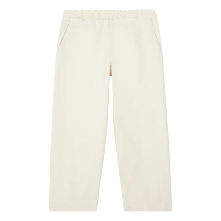 Poudre Organic Pantalon Denim Coton Bio Pomelos | Ecru