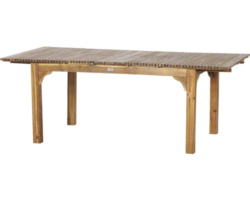 Uitschuifbare tafel Falun Siena Garden acacia 150/200x100x74 cm bruin