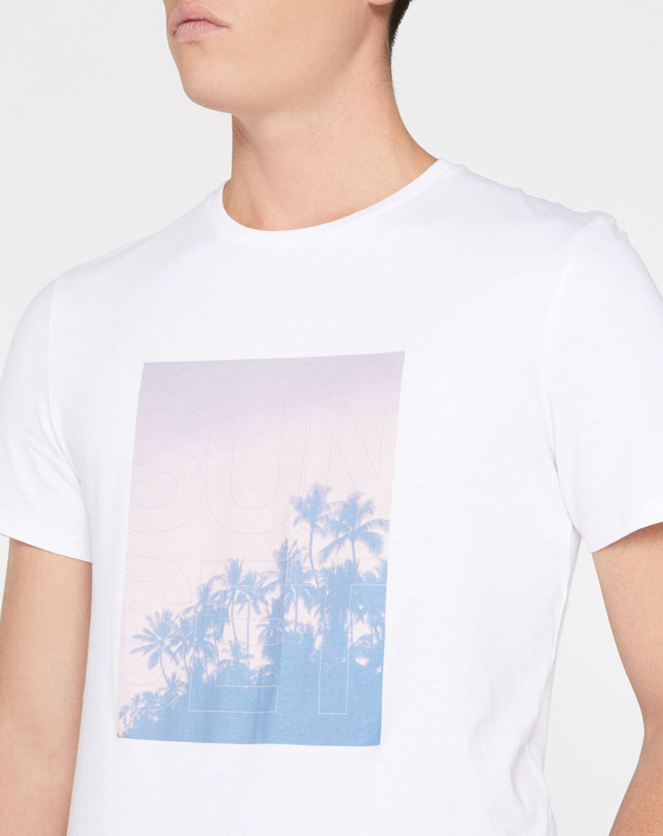 Galeries Lafayette T-Shirt Photoprint Surf blanc