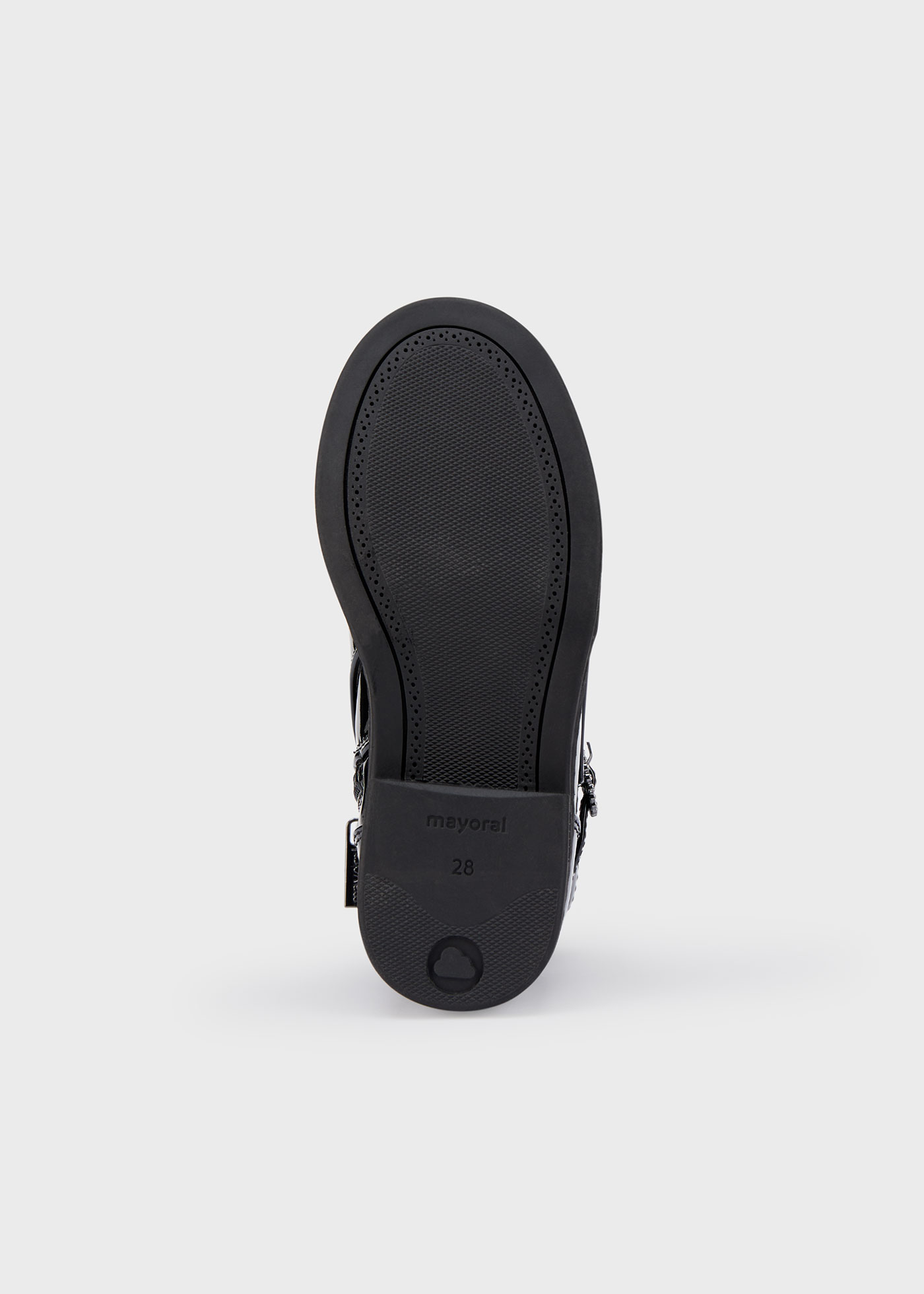 Botas de cano curto em verniz para meninas