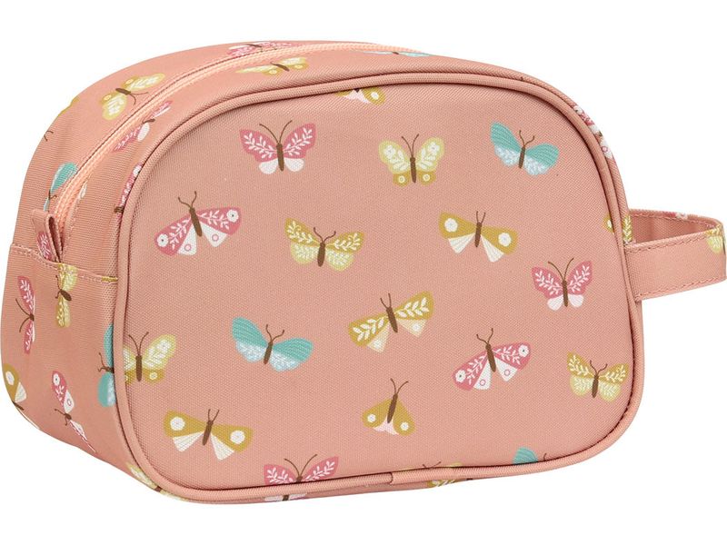 A Little Lovely Company Necessaire Schmetterlinge Rosa Kulturbeutel im herzigen Design