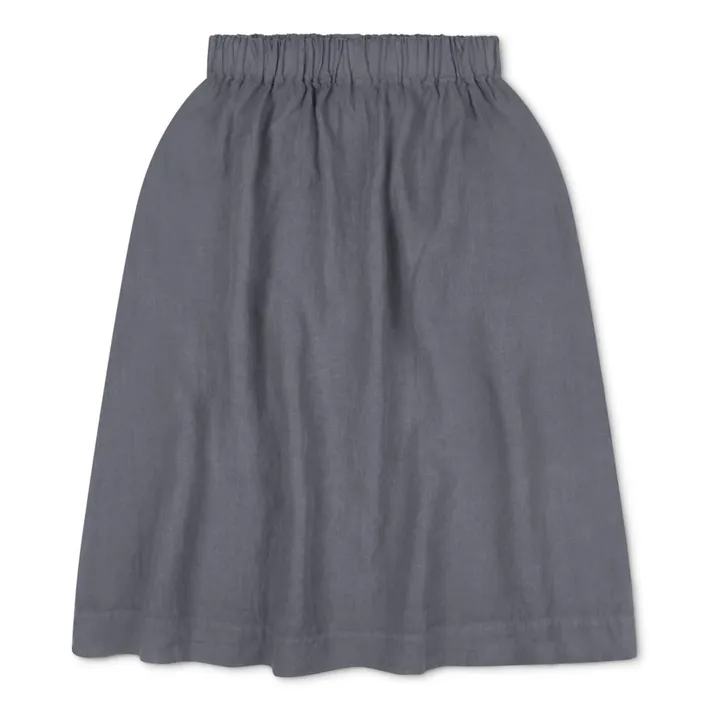 Matona Jupe Midi Lin | Gris bleuté
