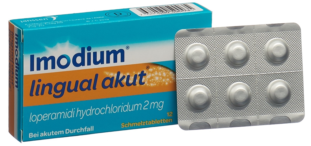 IMODIUM lingual akut 2 mg<br>12 Stück, Blister, Schmelztablette
