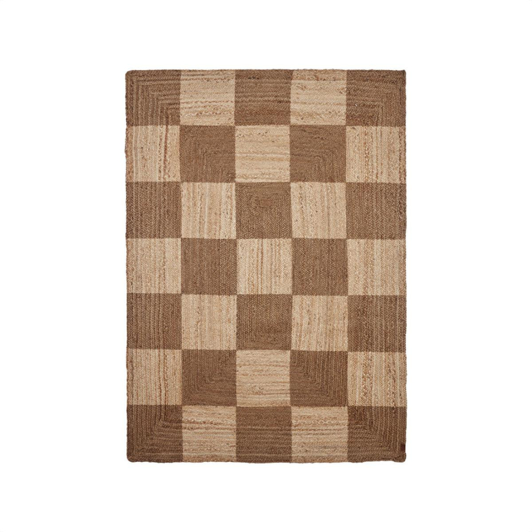 OYOY Chess vloerkleed 140x200 jute