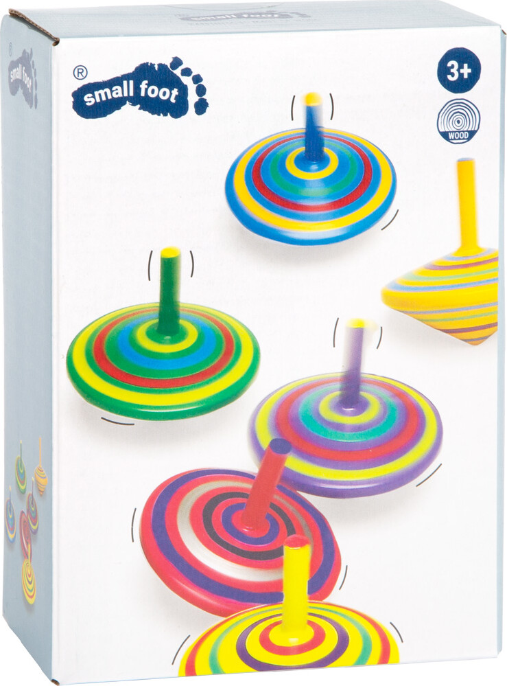 Snurretop I Træ - 6 Stk - Small Foot