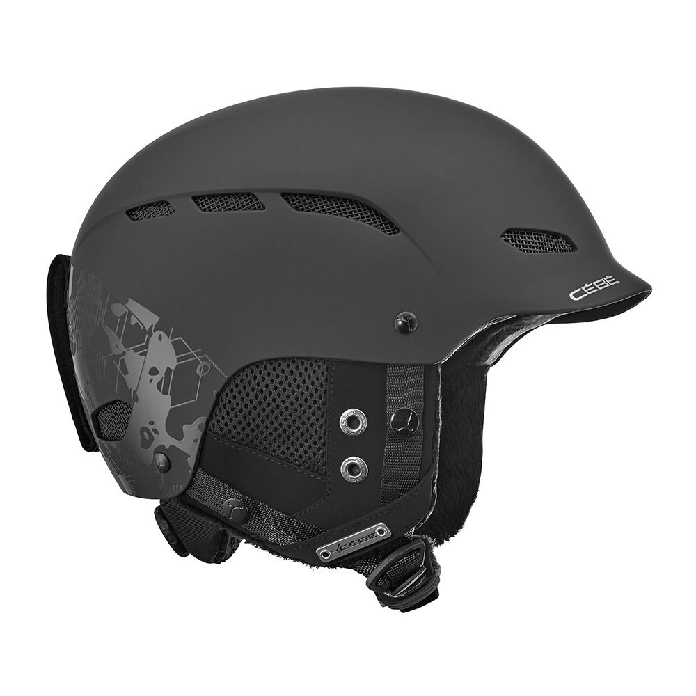 Cebe DUSK - Casque ski black geometric camo matte matte