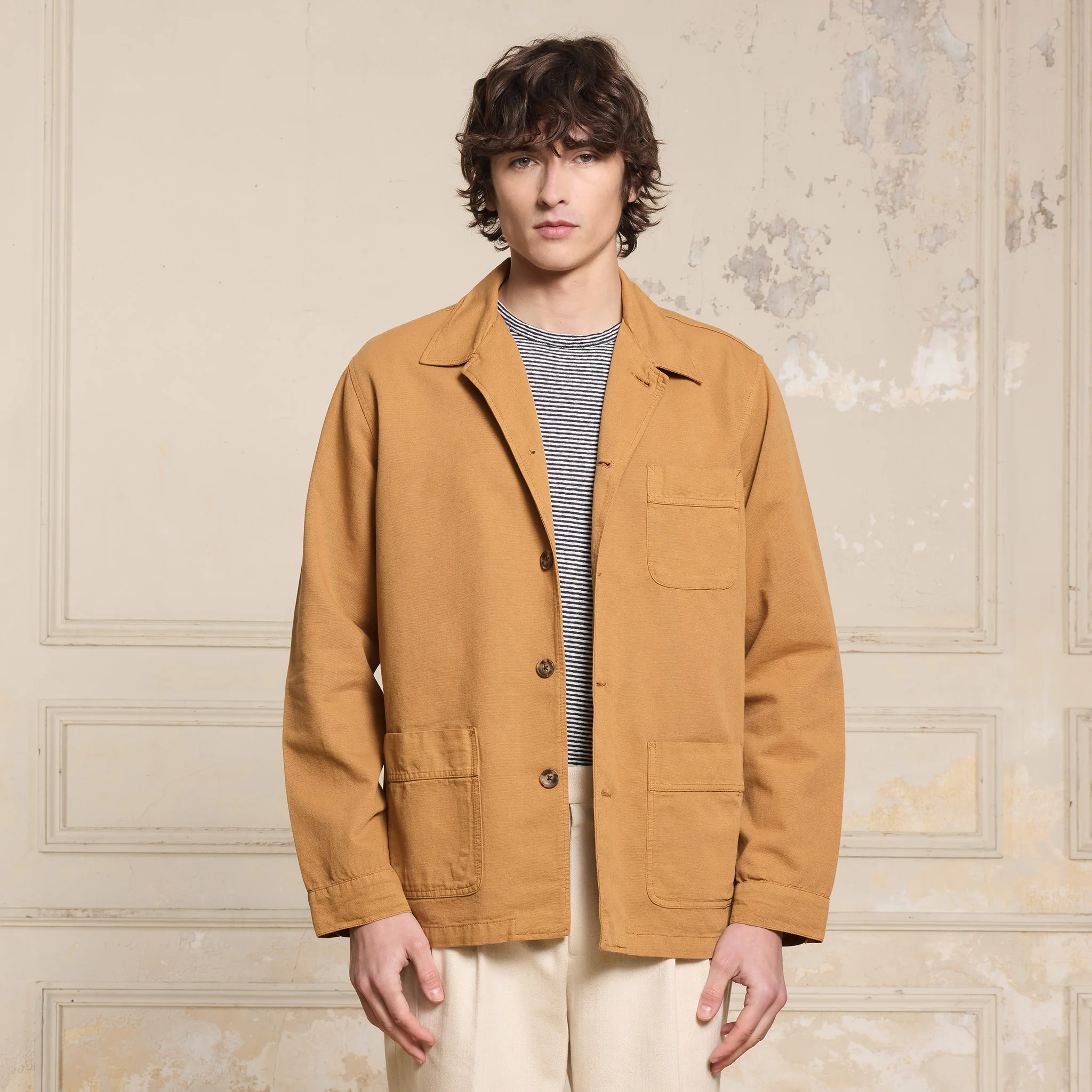 Ocher work jacket