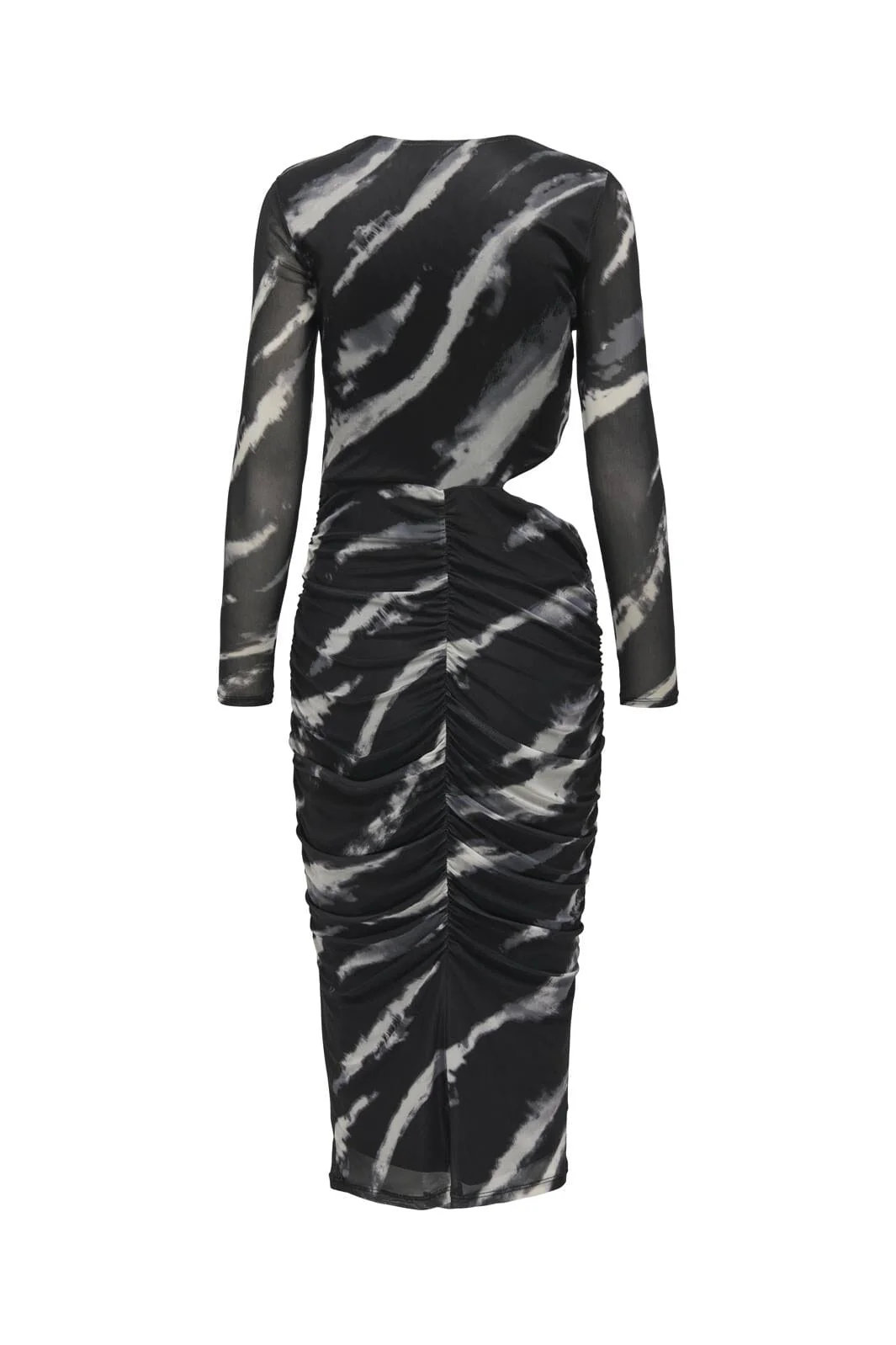 Only Onlparis L/S O-Neck Sidecut Dress 4603850 black gradiant