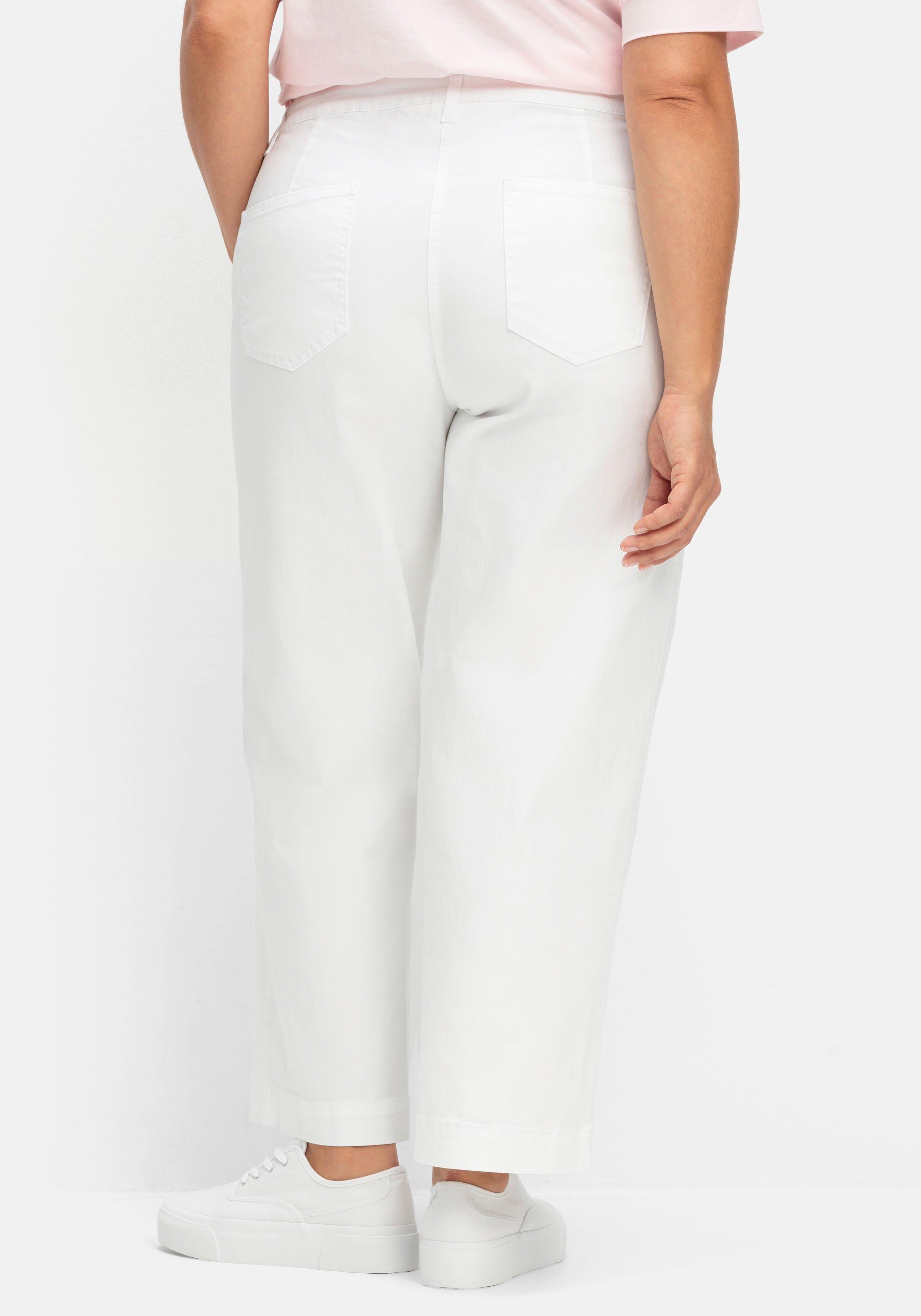 Culotte aus weichem Twill, in gewaschener Optik
