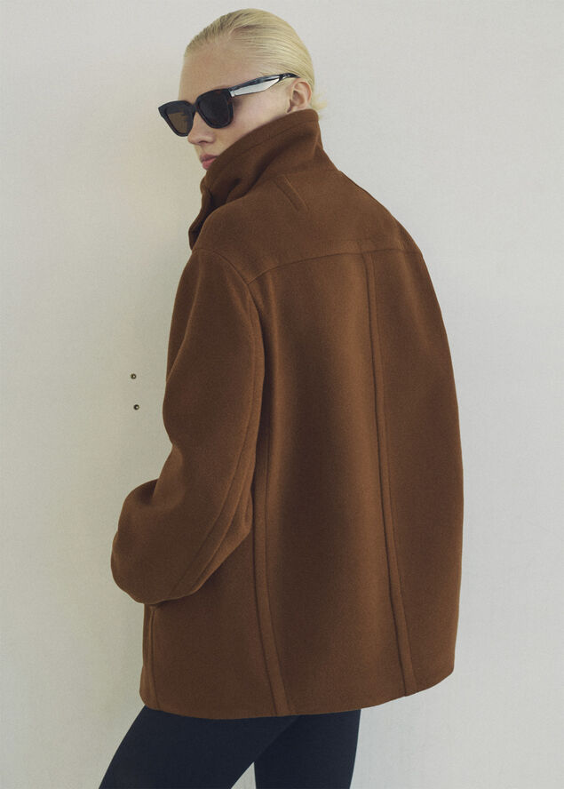 MANGO COAT. -- GONNA Brown