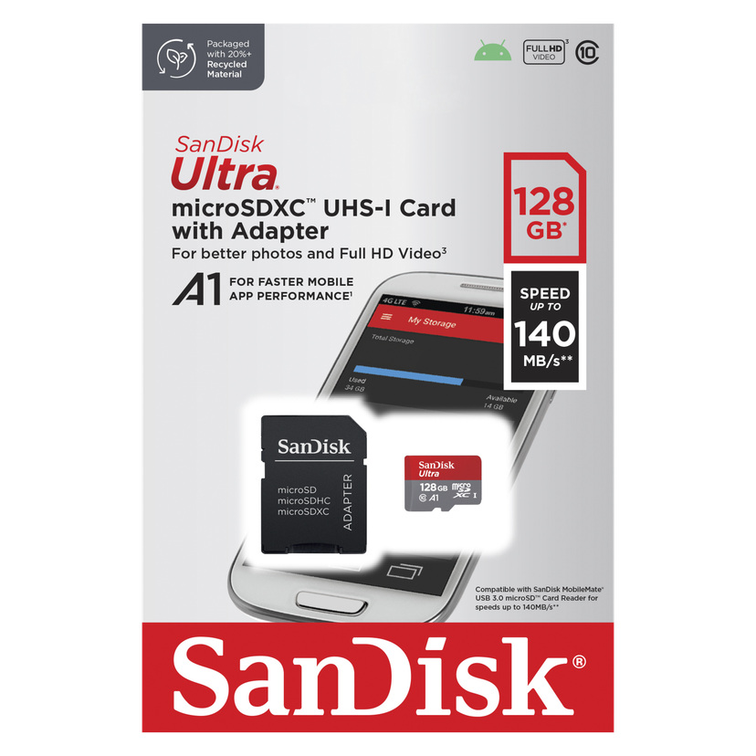 MicroSD-kort 128 GB